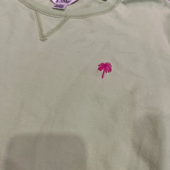 [M] Lily Pulitzer Lime Green Crew Neck Pull Over Sweatshirt - Picture 3 of 8